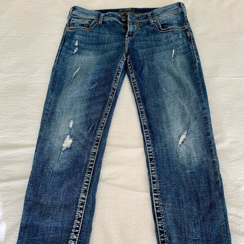 Silver Jeans -Boyfriend Sam style.  Size 31 x 28 long.